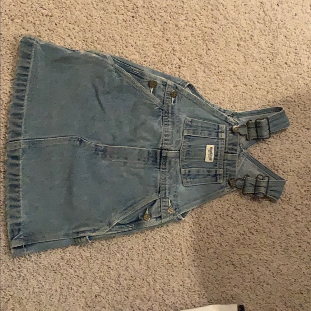 Oshkosh Jean skirt overalls size 4T